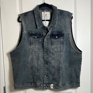 Ripton Denim Vest Unisex Hot Rod XXL